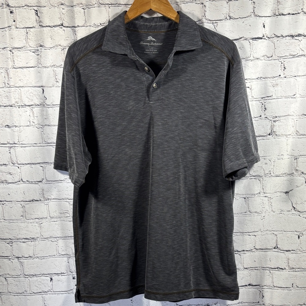 Tommy Bahama Charcoal Polo Shirt